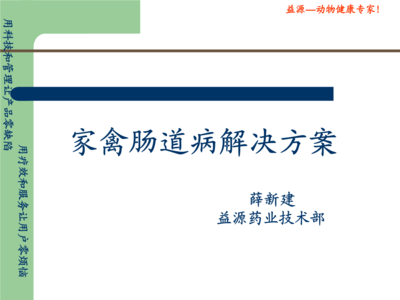 家禽肠道疾病综合解决方案技术服务